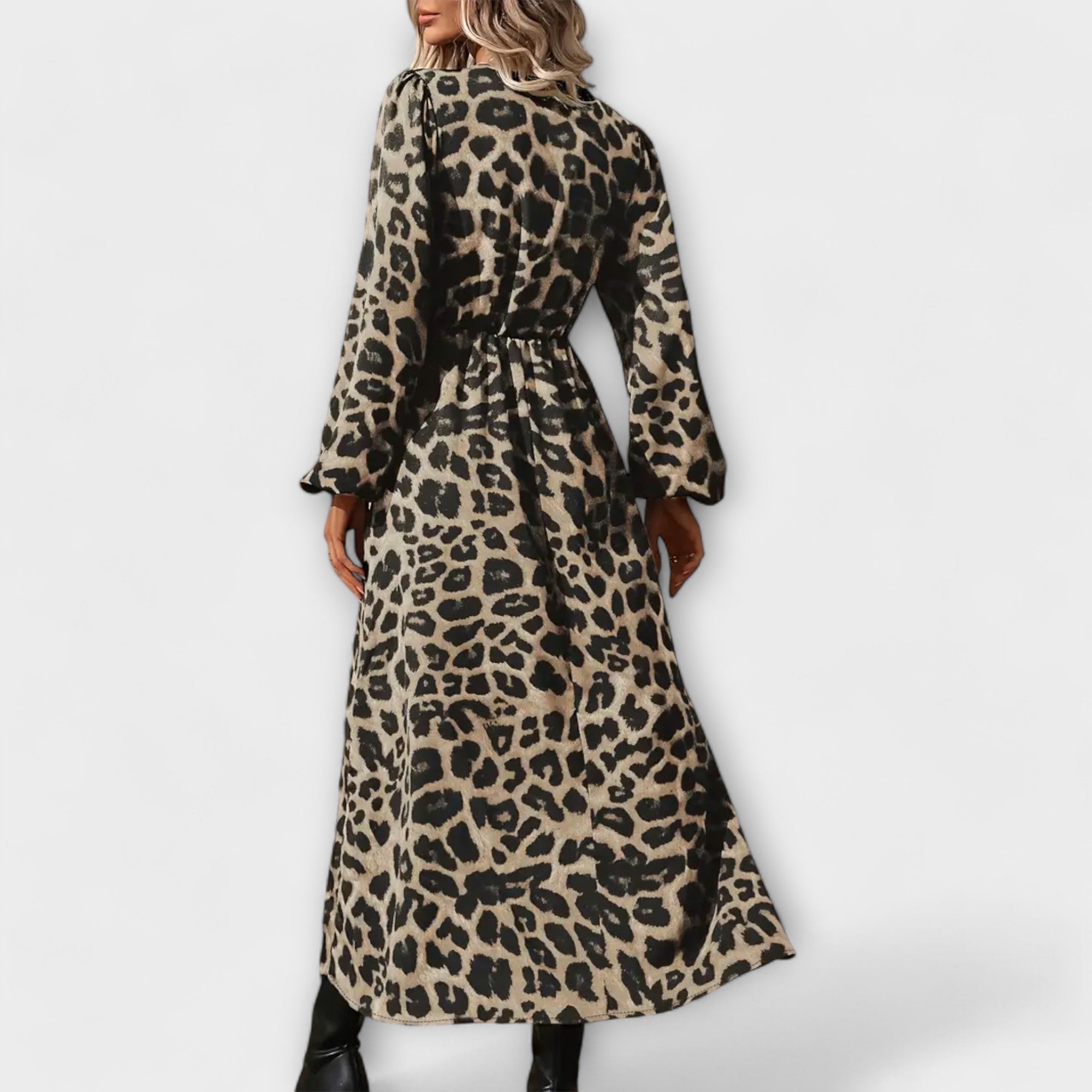 Natalie - Rochie elegantă cu model leopard
