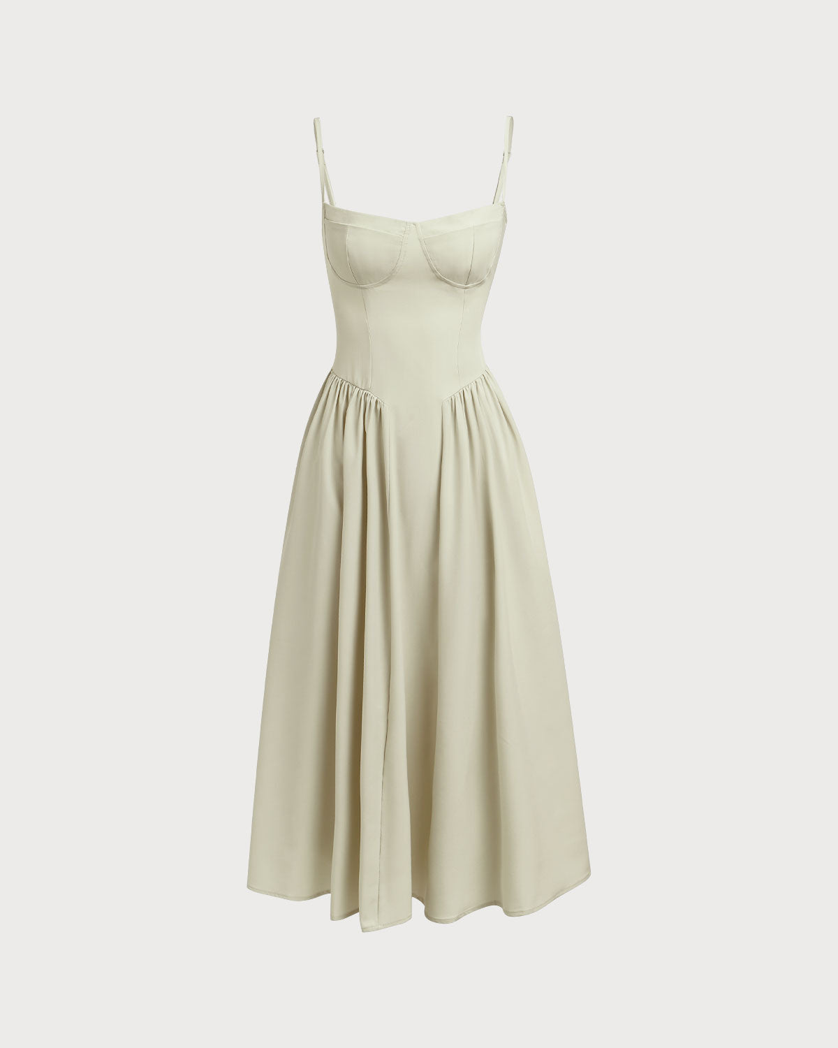 Rochie Midi cu Guler Pătrat și Buzunare Verzi