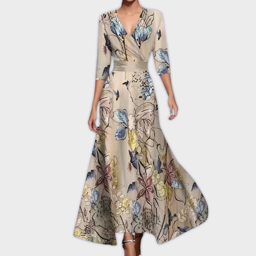 Leoma | Rochie Maxi Premium Făcută Manual