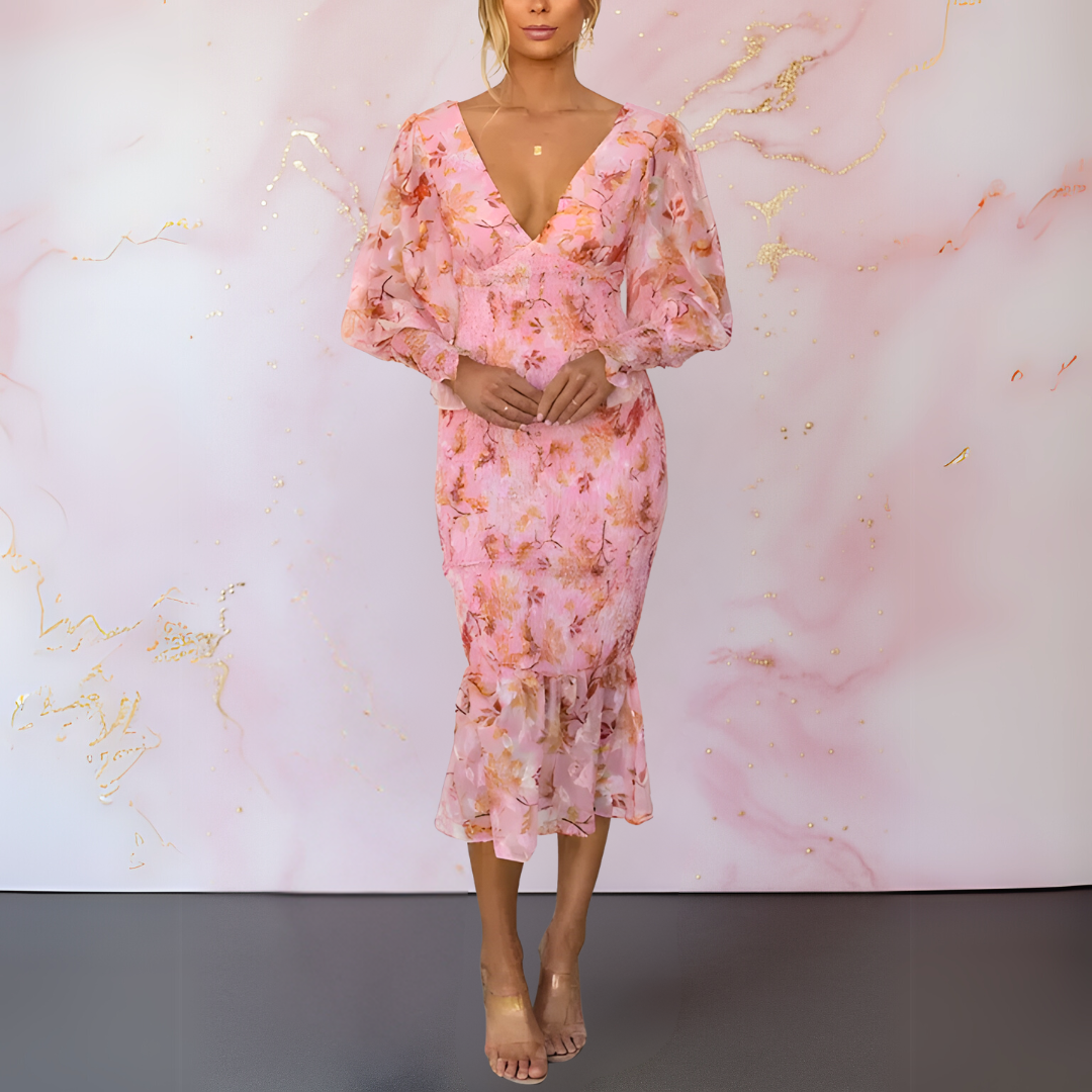 Sunly™ | Rochie Florală Elegantă