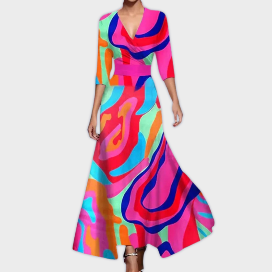 Leoma | Rochie Maxi Premium Făcută Manual