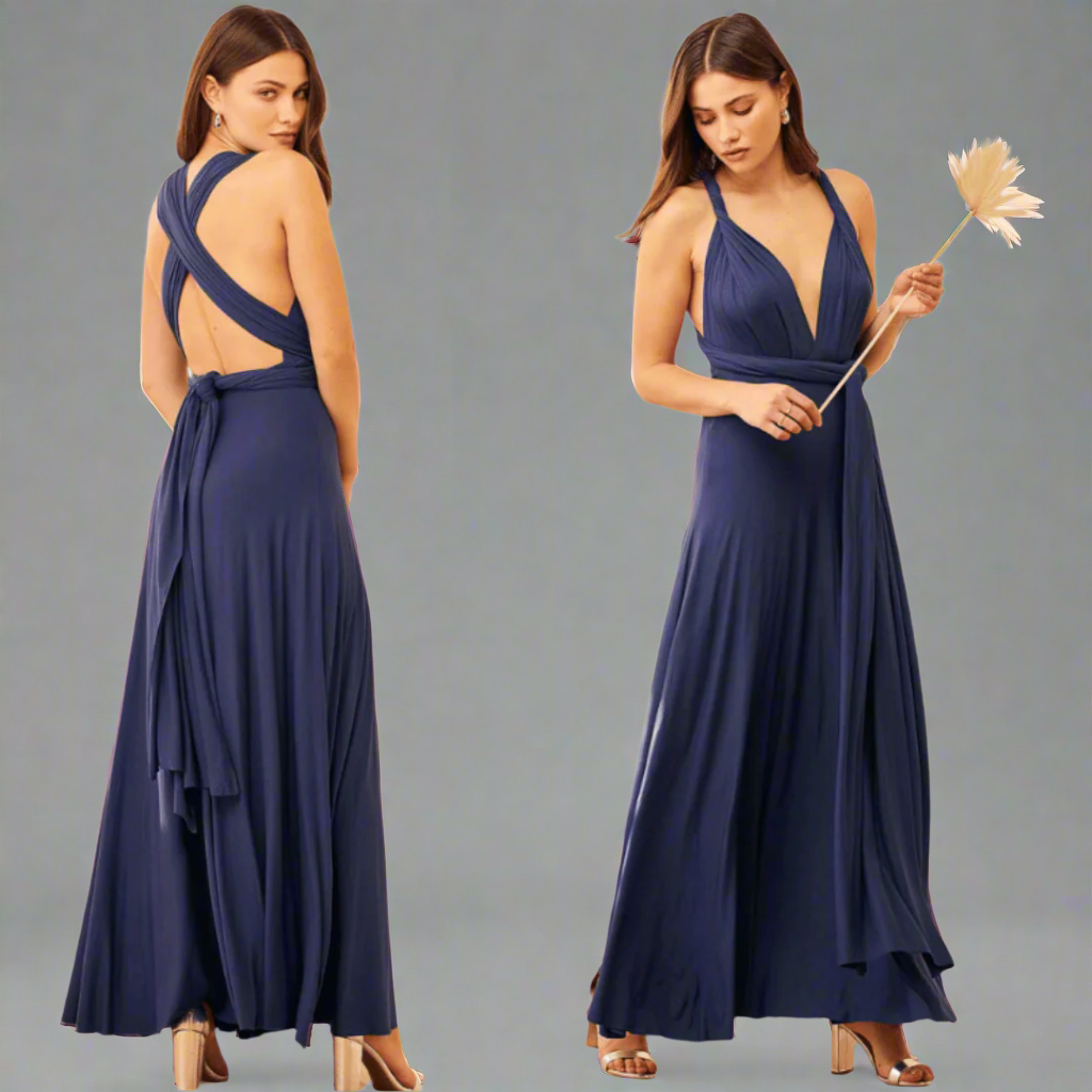 Dagmar | Rochie tip portefeuille din țesătură premium pentru apariții elegante