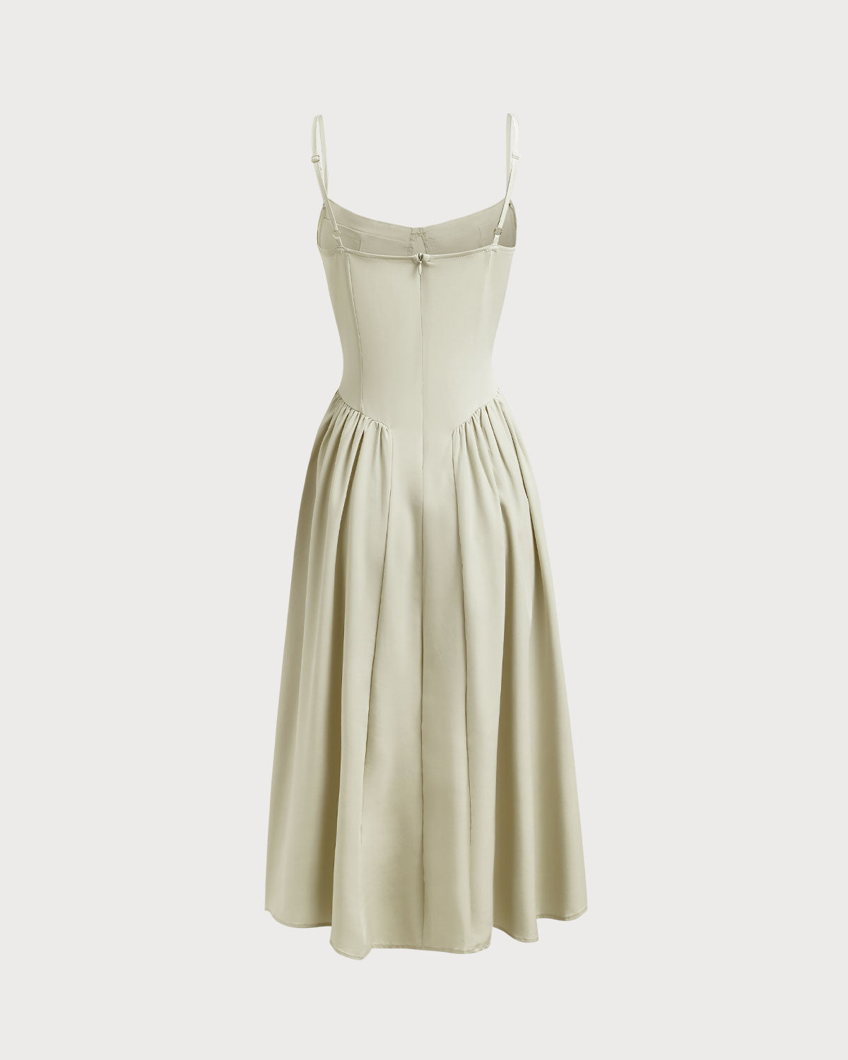 Rochie Midi cu Guler Pătrat și Buzunare Verzi