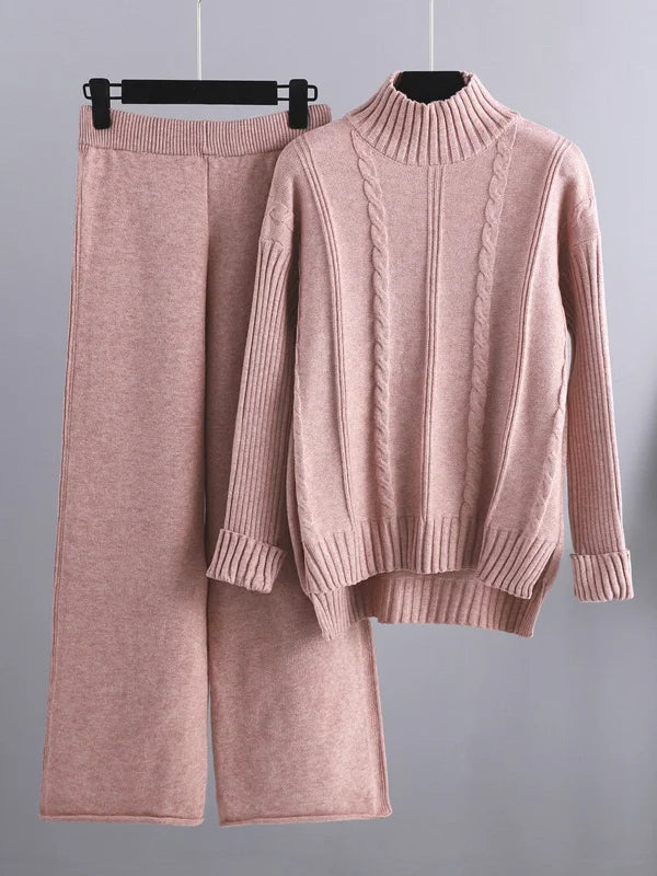 Sunly™ | Set două piese Lounge din tricot torsadat