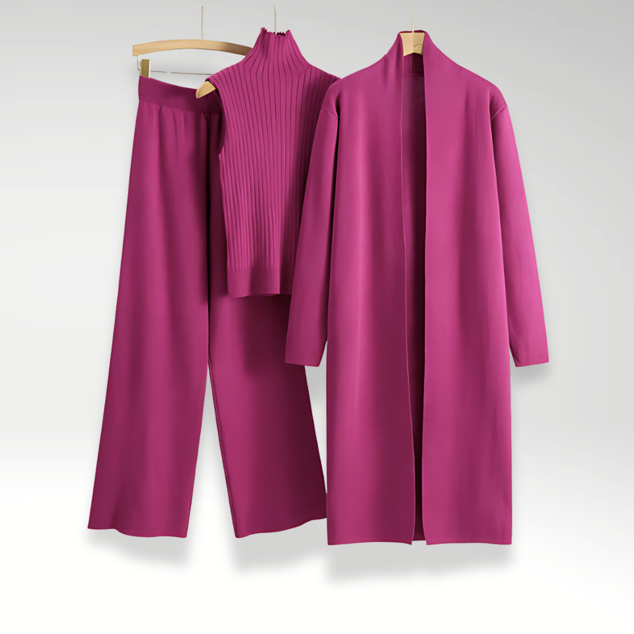 Sunly™ | Set trei piese din tricot Luxos