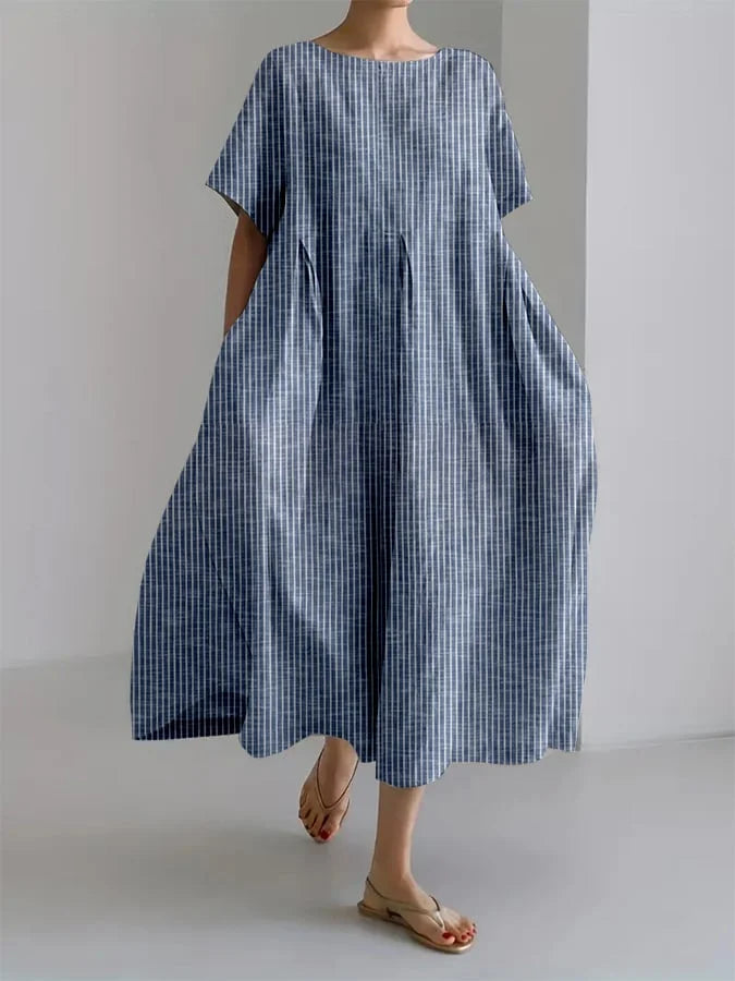 Blanca | Rochie lungă casual cu stil retro