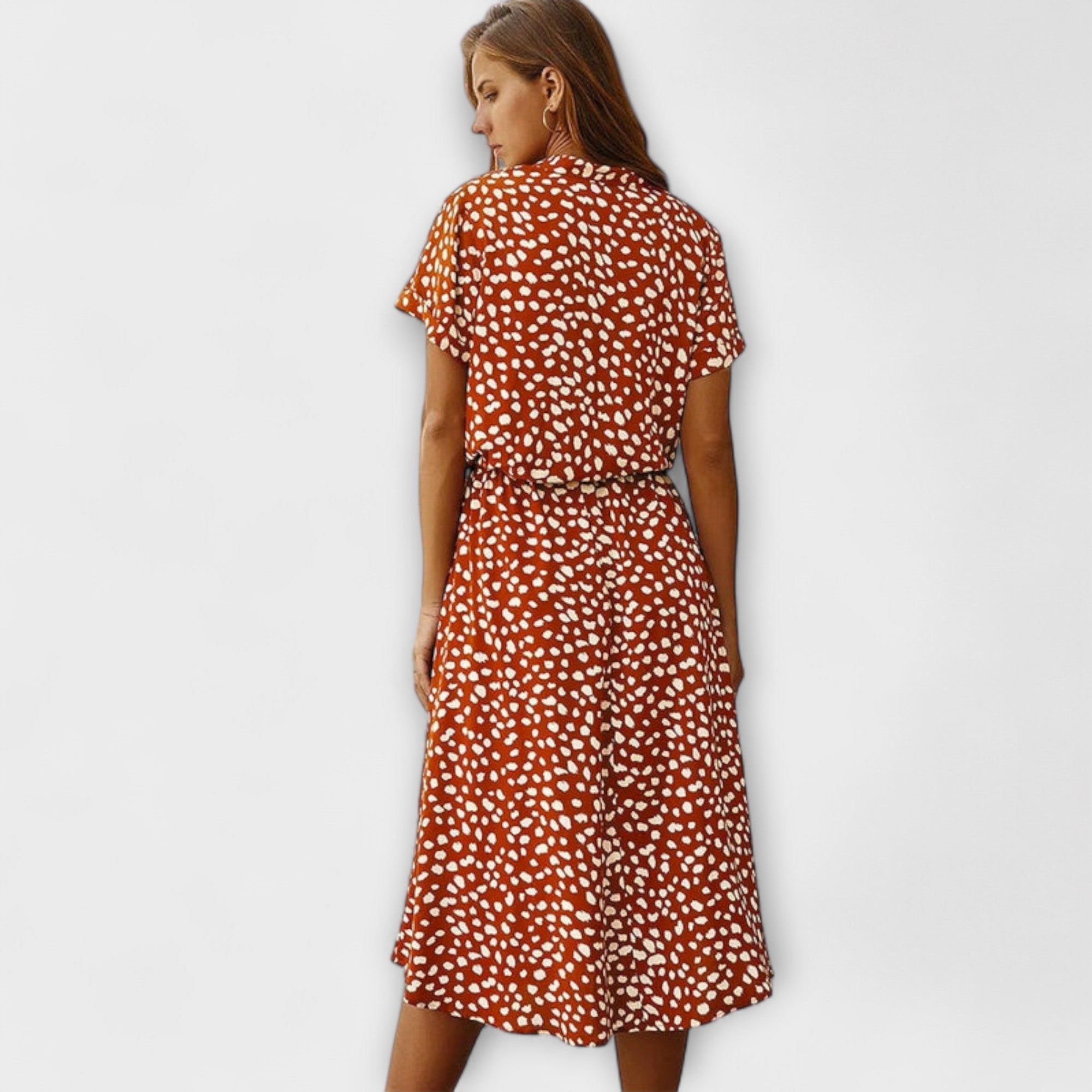 Sunly™ | Rochie Midi de Vară cu Croi Lejer