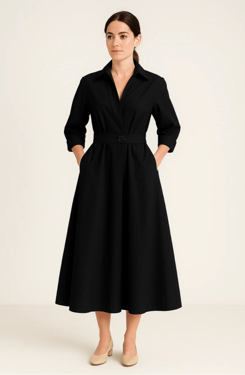 Sarah™ - Rochie cămașă din bumbac pentru femei