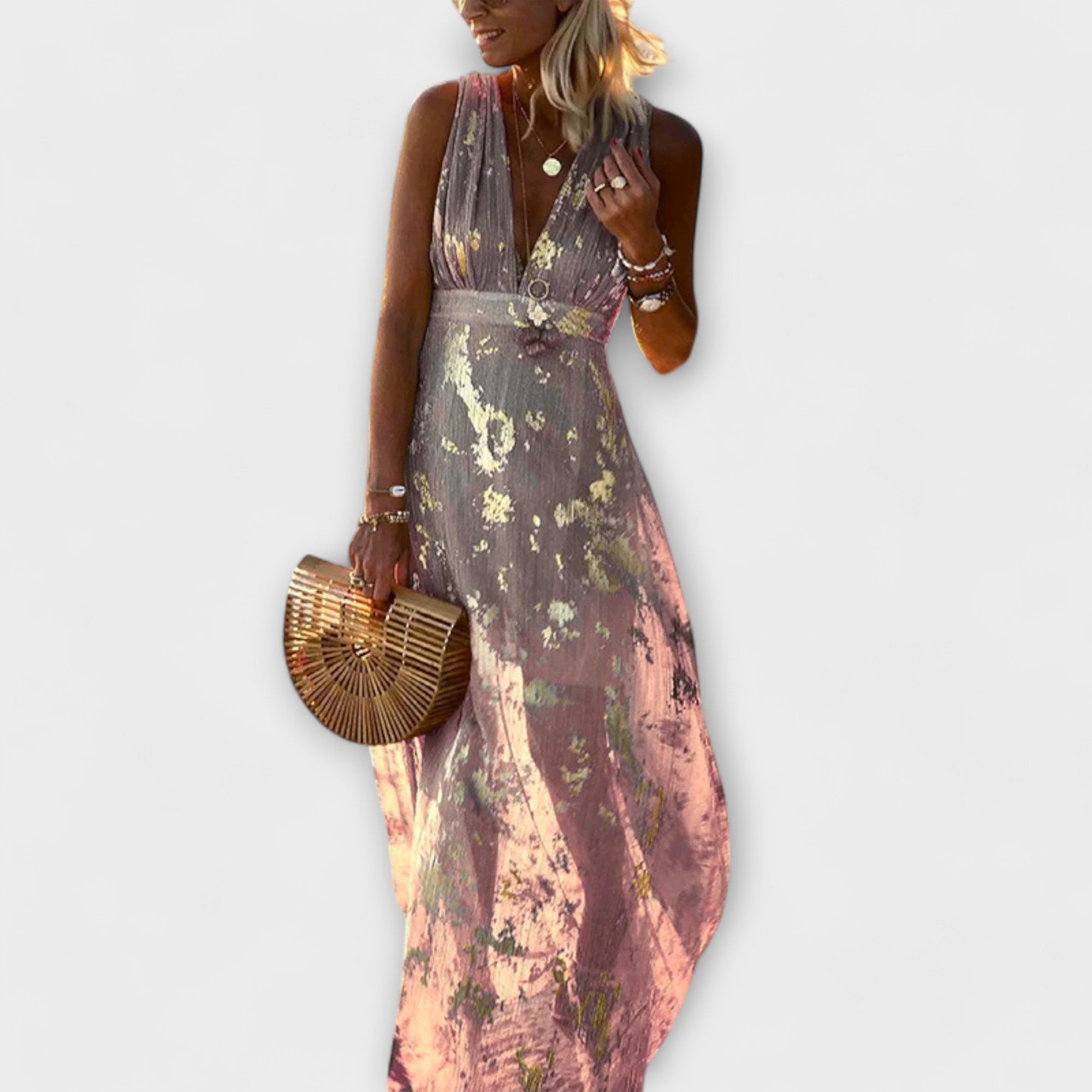 Sunly™ | Rochie Midi de Vară cu Croi Lejer