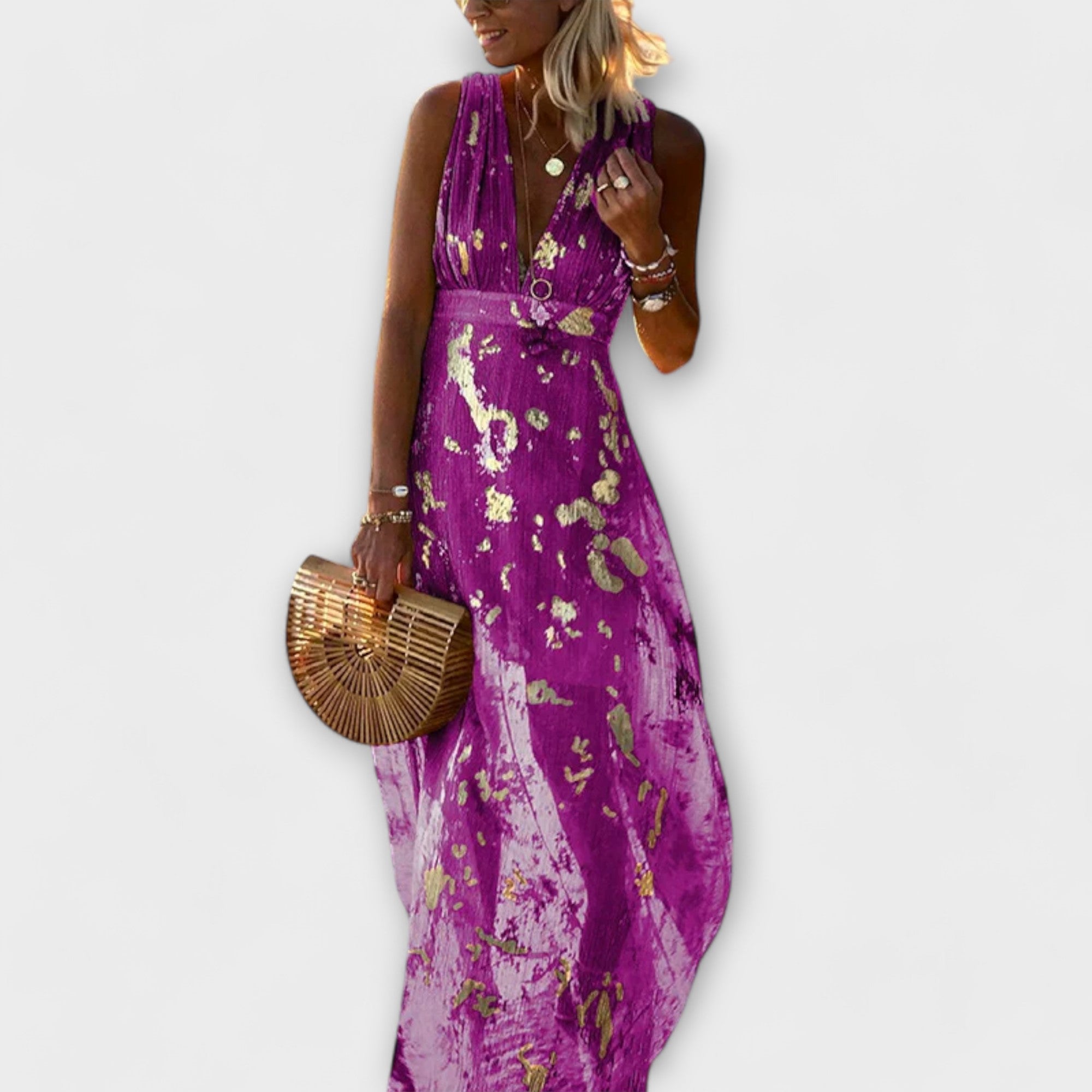 Sunly™ | Rochie Midi de Vară cu Croi Lejer