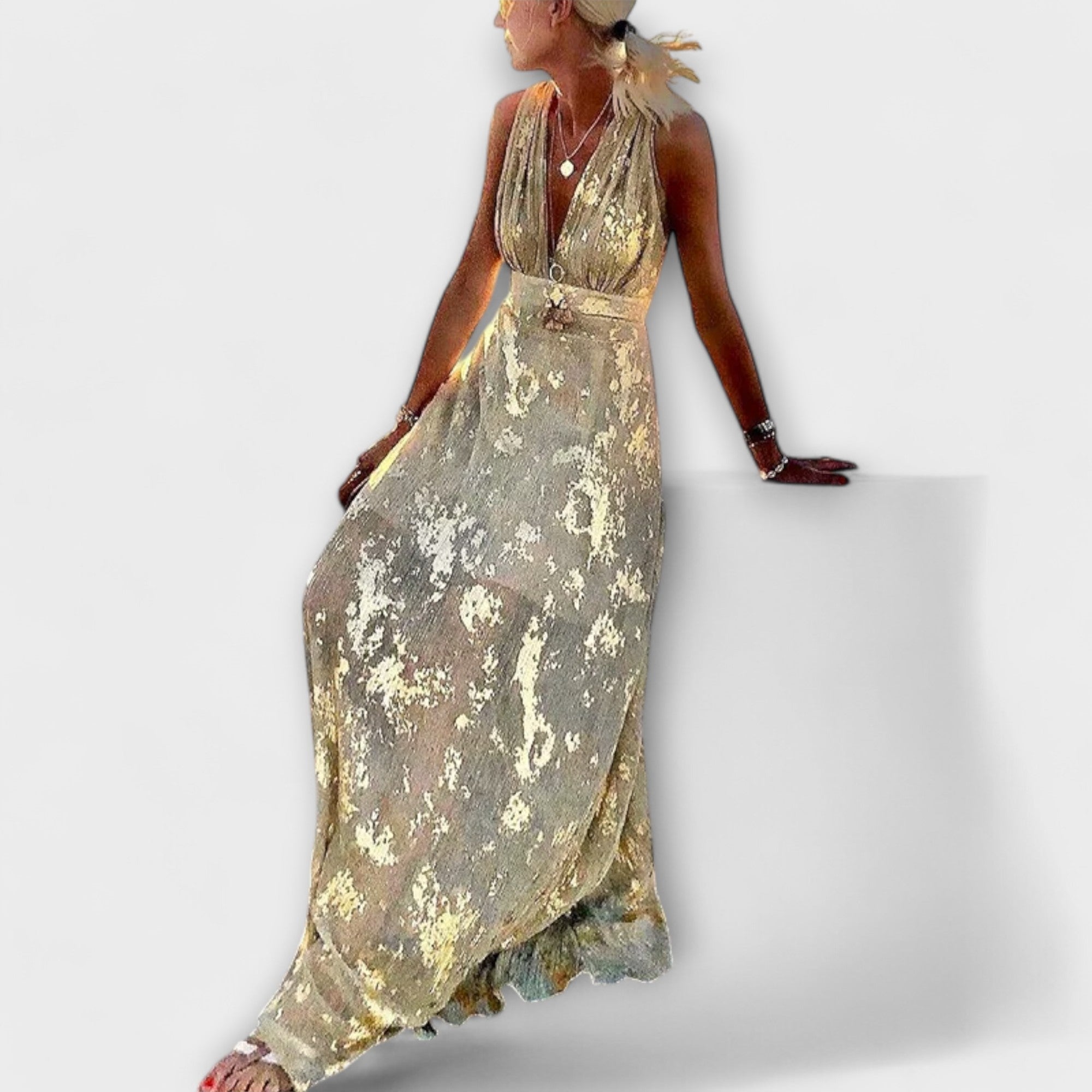 Sunly™ | Rochie Midi de Vară cu Croi Lejer