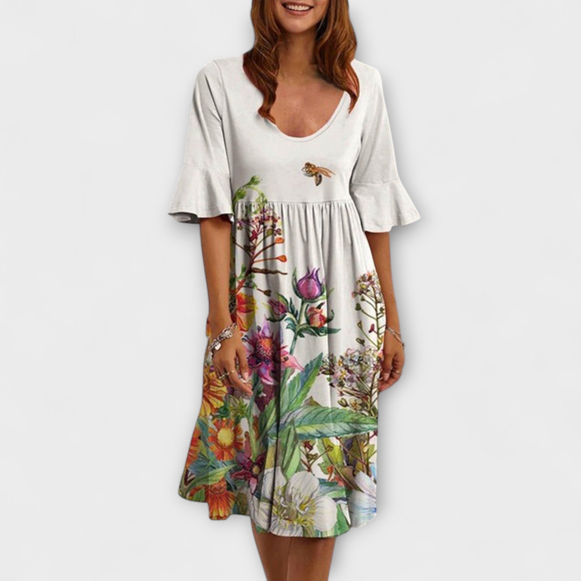 Sunly™ | Rochie Midi de Vară cu Croi Lejer