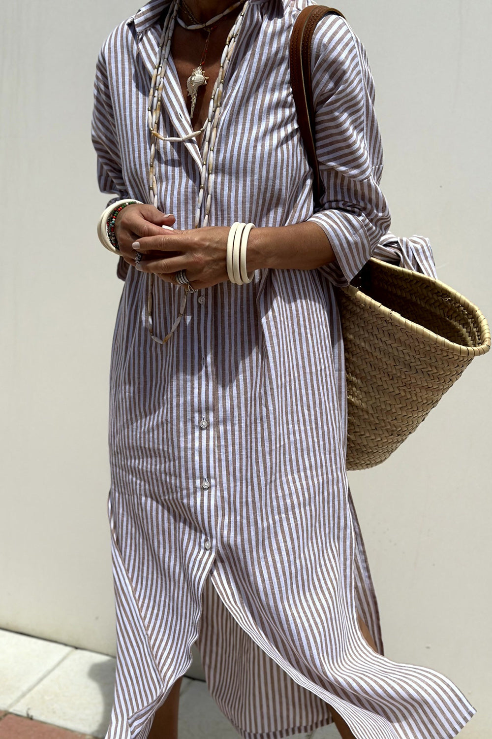 Sunly™ | Rochie elegantă cu dungi