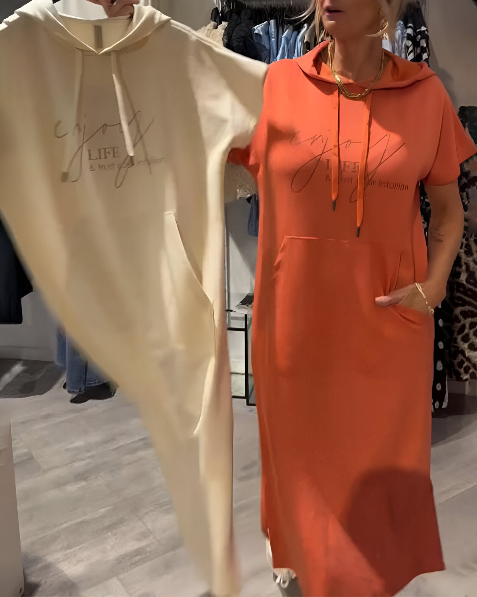 Saskia™ | Rochie Casual cu Hanorac