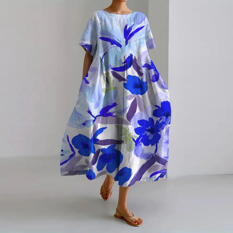 Poppy | Rochie Florală de Vară cu Croială Flattering