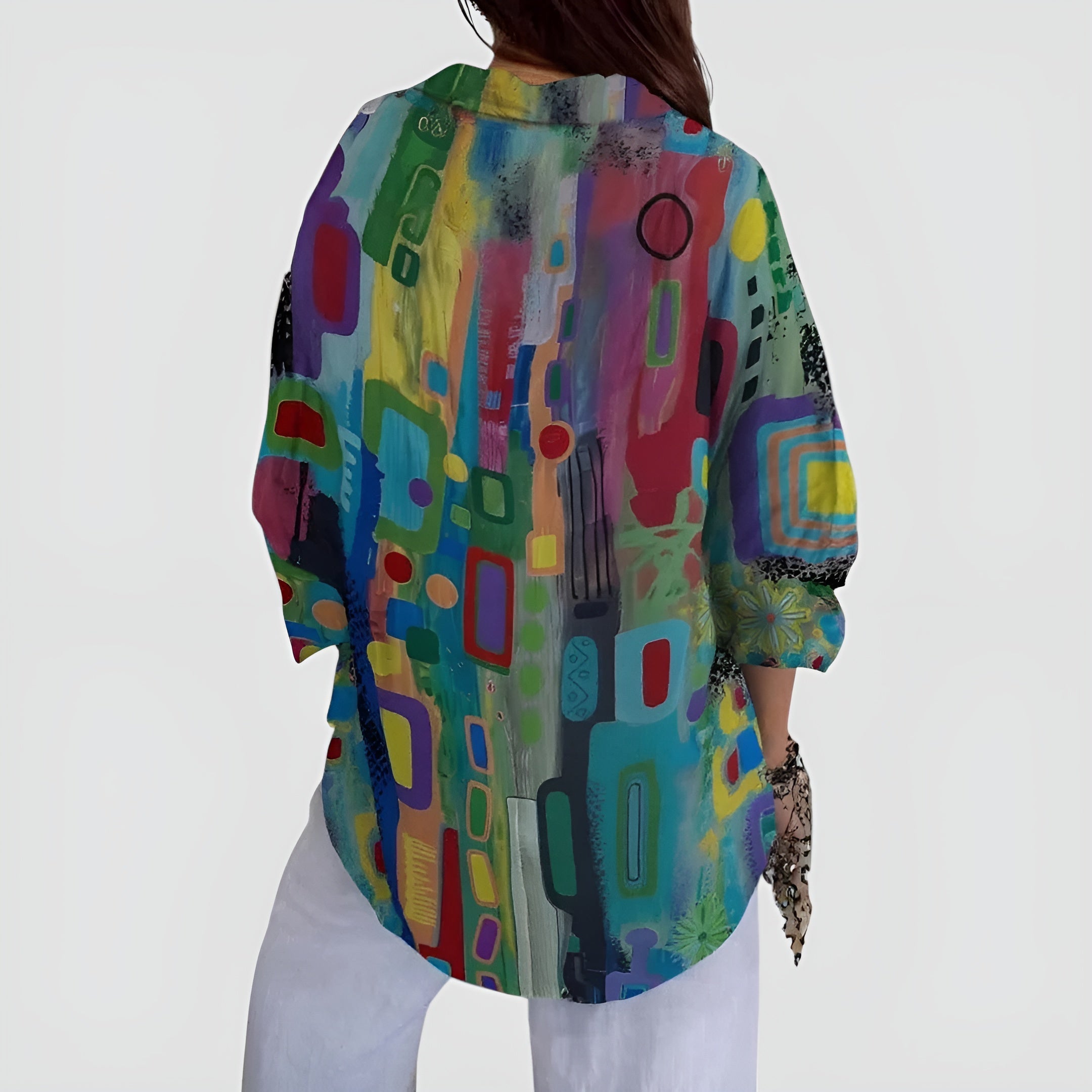 Bluză Edna™ cu model geometric