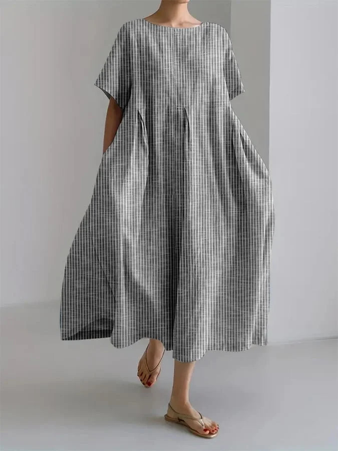 Blanca | Rochie lungă casual cu stil retro