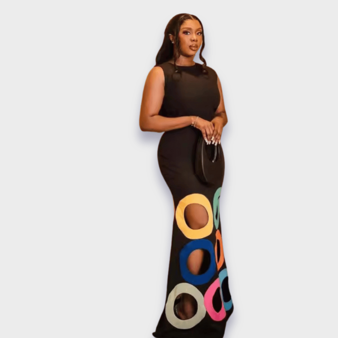 Constanze | Rochie artistică din țesătură premium, realizată manual