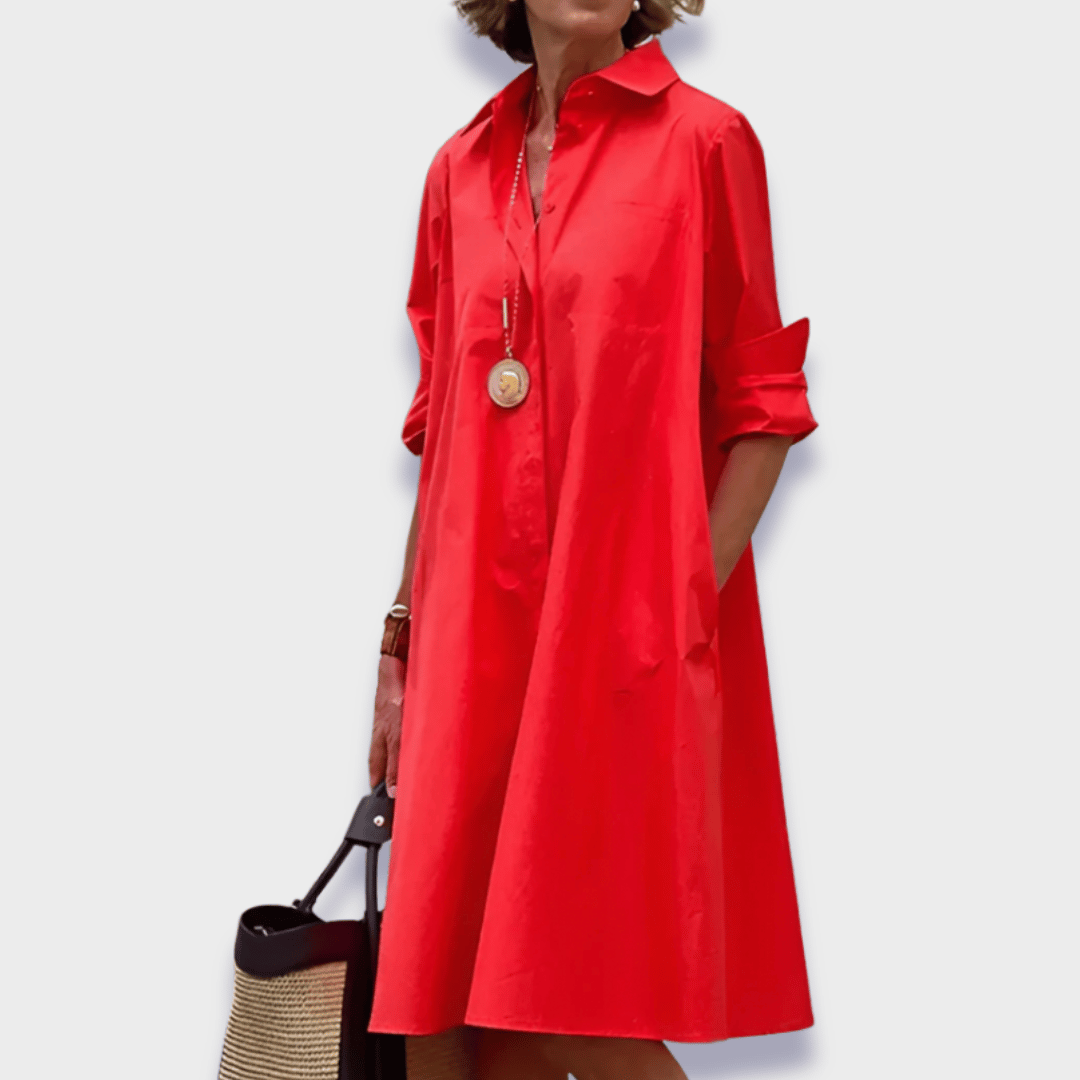 Bettina | Rochie polo stilată din material premium