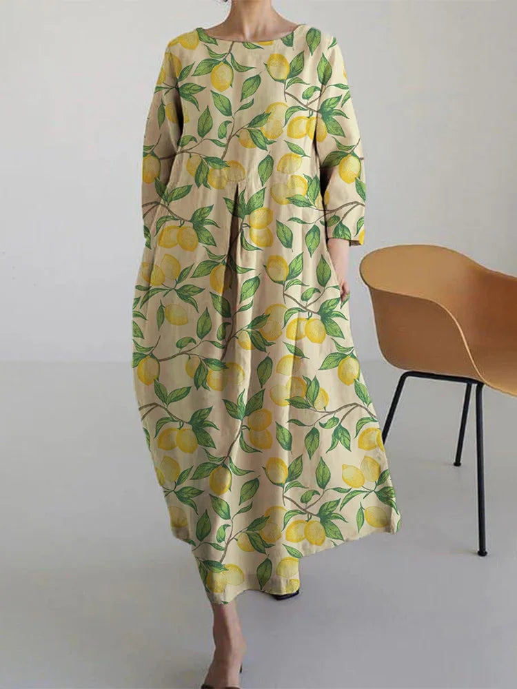 Aurora | Rochie Midi Florală cu Confort Aerisit