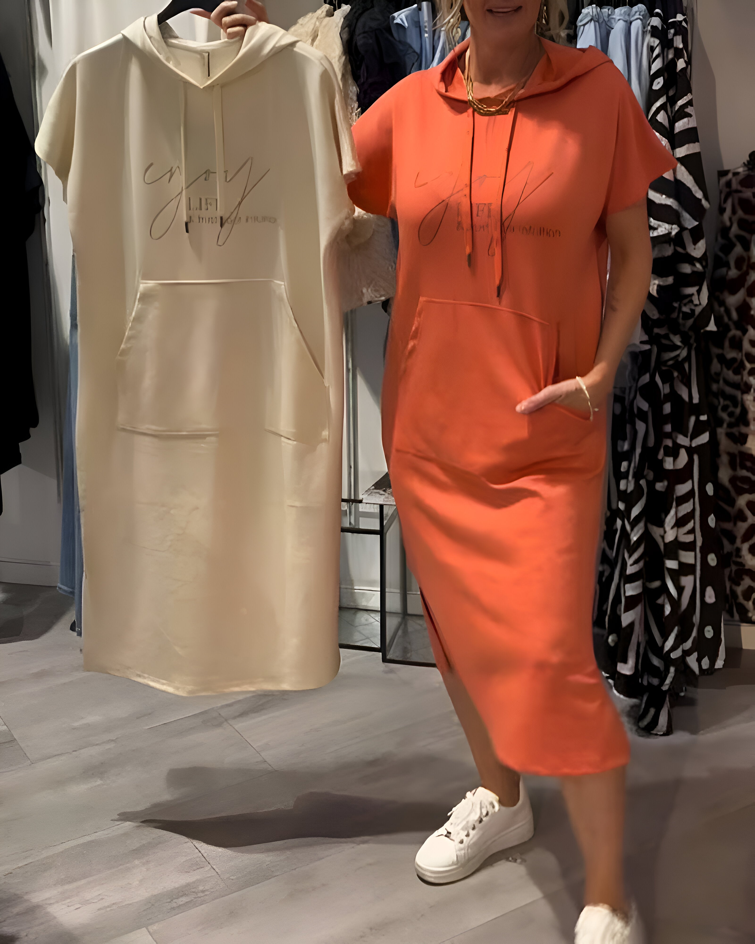 Saskia™ | Rochie Casual cu Hanorac