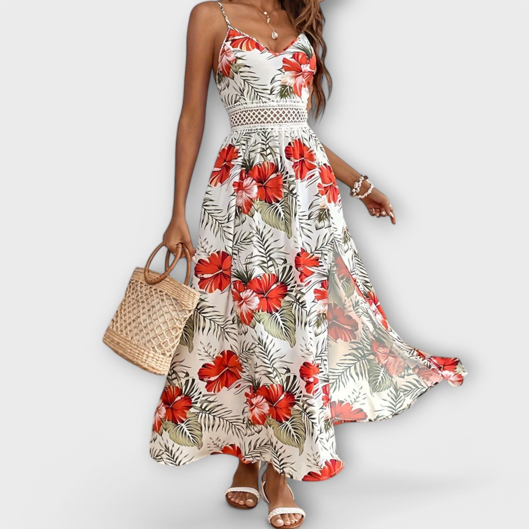 Sunly™ | Rochie Midi de Vară cu Croi Lejer