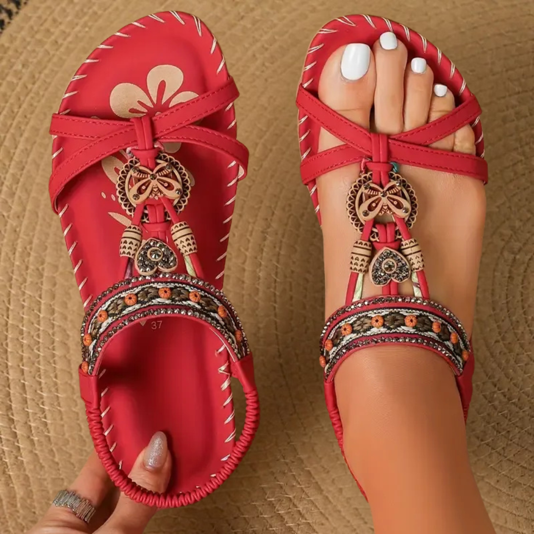 Claudia™ | Sandale ortopedice în stil Ibiza