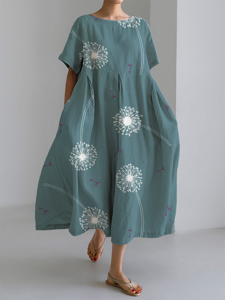 Elodie | Rochie Maxi de Vară cu Print Soffione