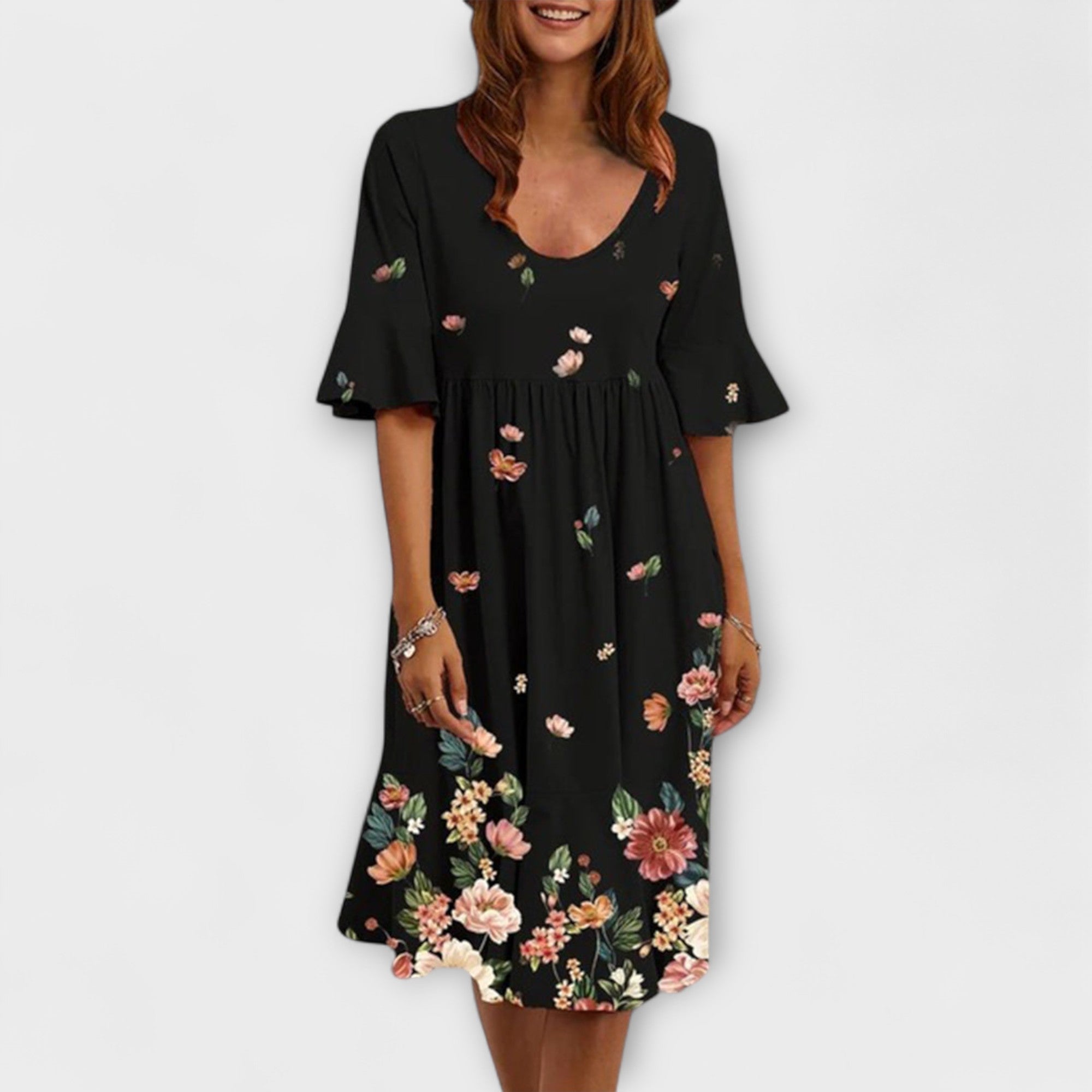 Sunly™ | Rochie Midi de Vară cu Croi Lejer