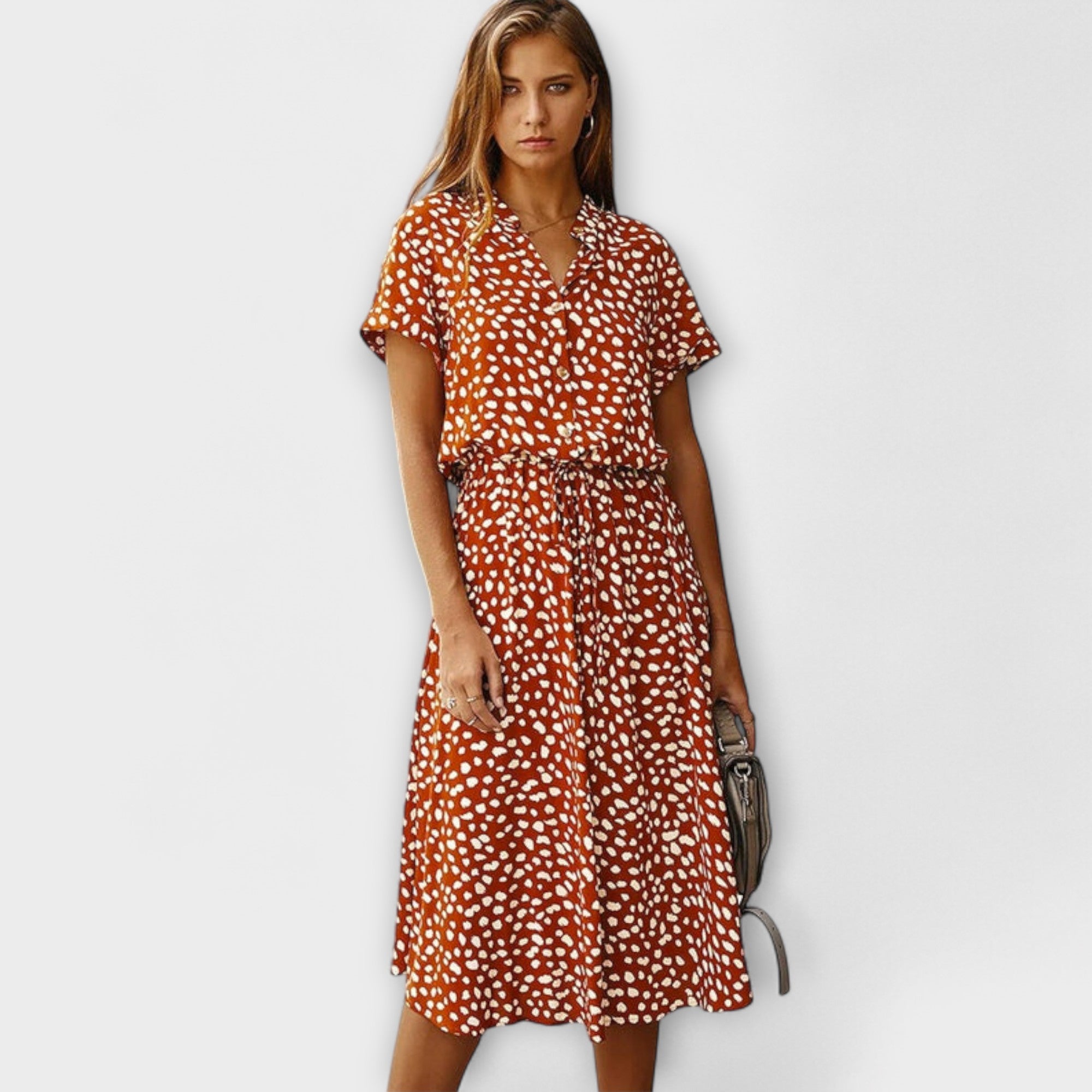 Sunly™ | Rochie Midi de Vară cu Croi Lejer
