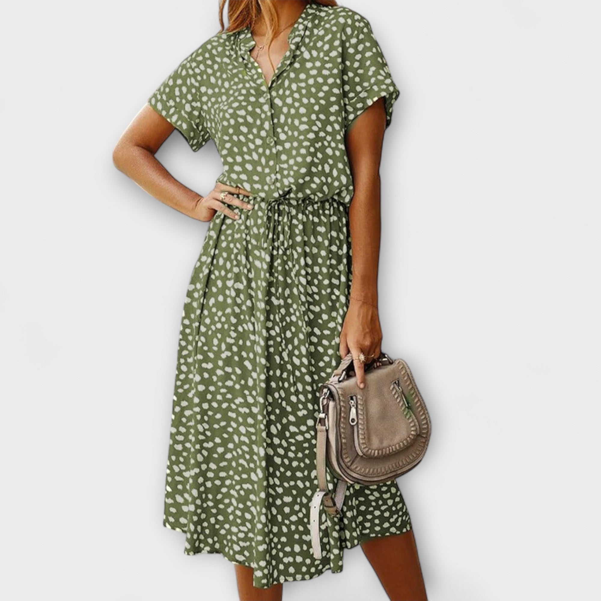 Sunly™ | Rochie Midi de Vară cu Croi Lejer