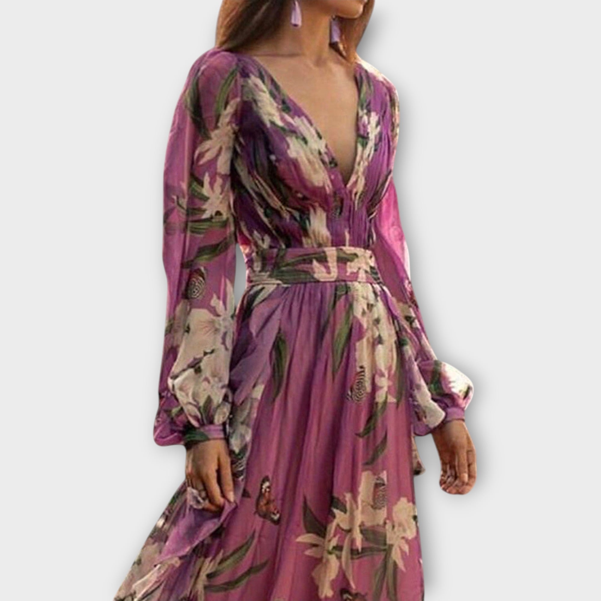 Sunly™ | Rochie Midi de Vară cu Croi Lejer