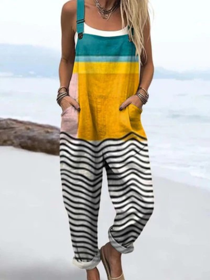 Nova | Salopetă cu Dungi Sunset Stripe