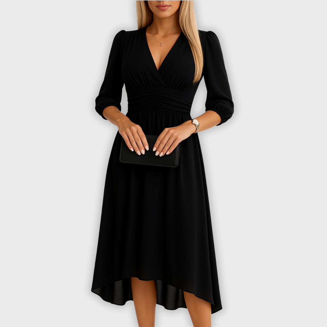 Sunly™ | Rochie Chiffon cu Decolteu în V