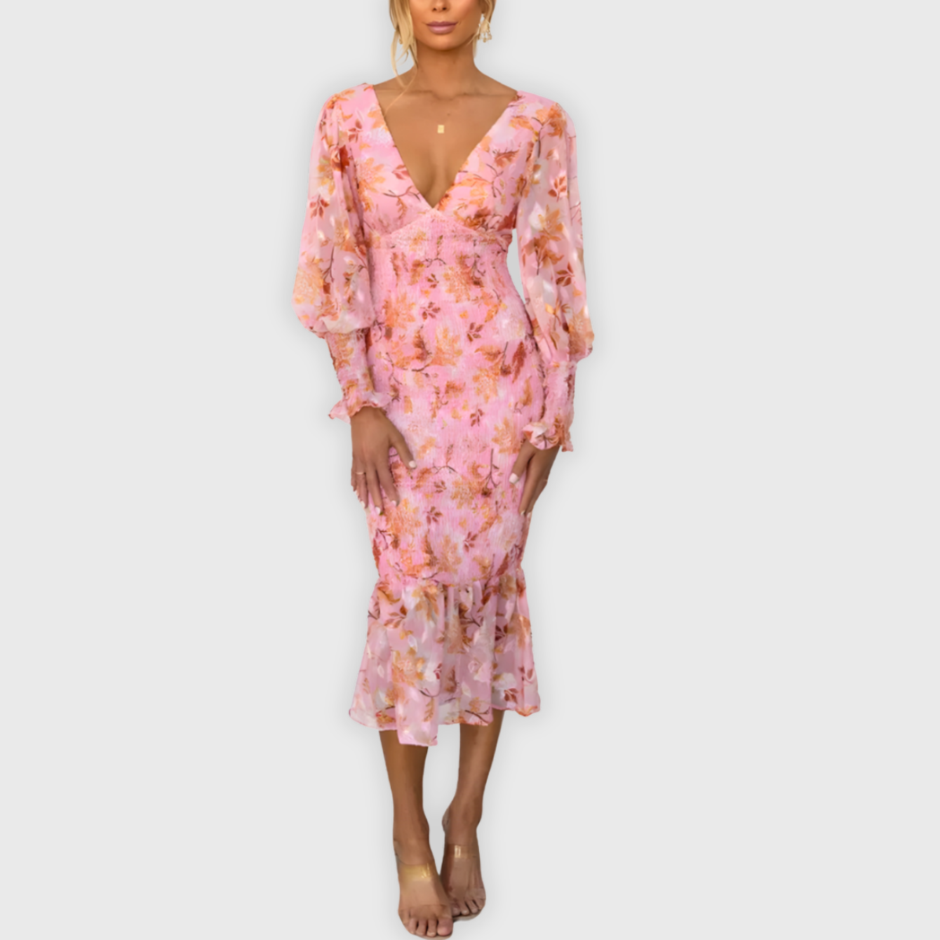 Sunly™ | Rochie Florală Elegantă