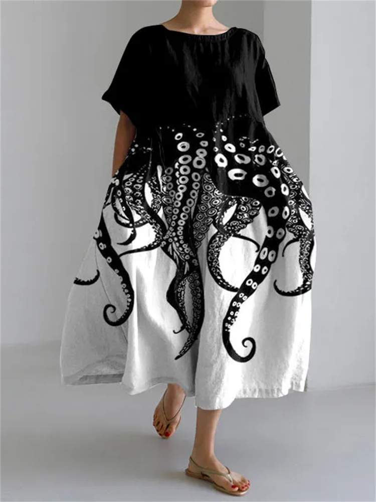 Nora | Rochie de Vară Artistică cu Stil Unic