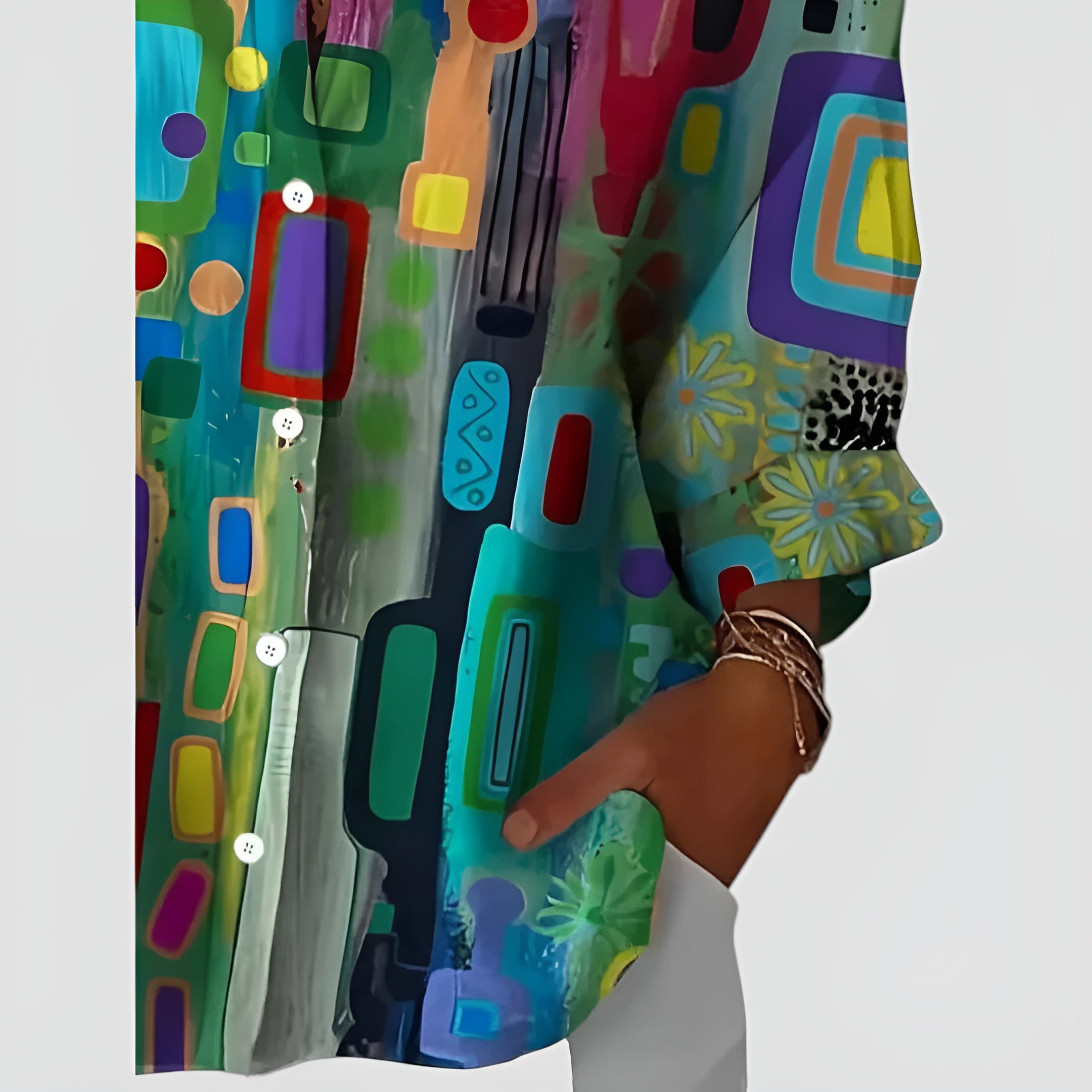 Bluză Edna™ cu model geometric